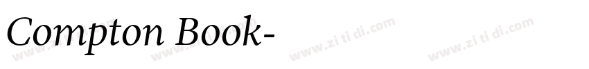 Compton Book字体转换